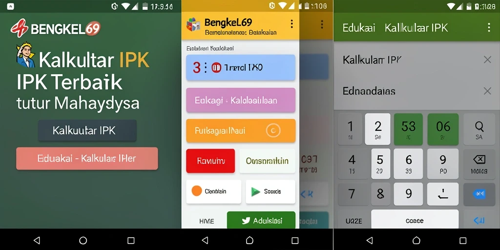 Antarmuka BENGKEL69 yang sederhana dan mudah digunakan.