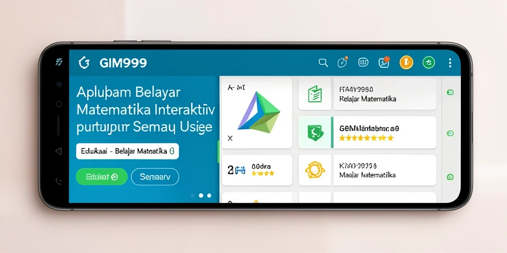 Tampilan antarmuka GIM999 yang interaktif dan ramah pengguna.