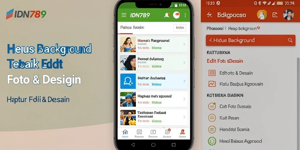 Tampilan antarmuka IDN789 saat melakukan hapus background gambar.