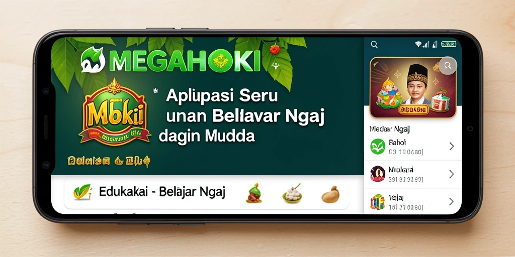 Antarmuka intuitif MEGAHOKI untuk belajar ngaji.