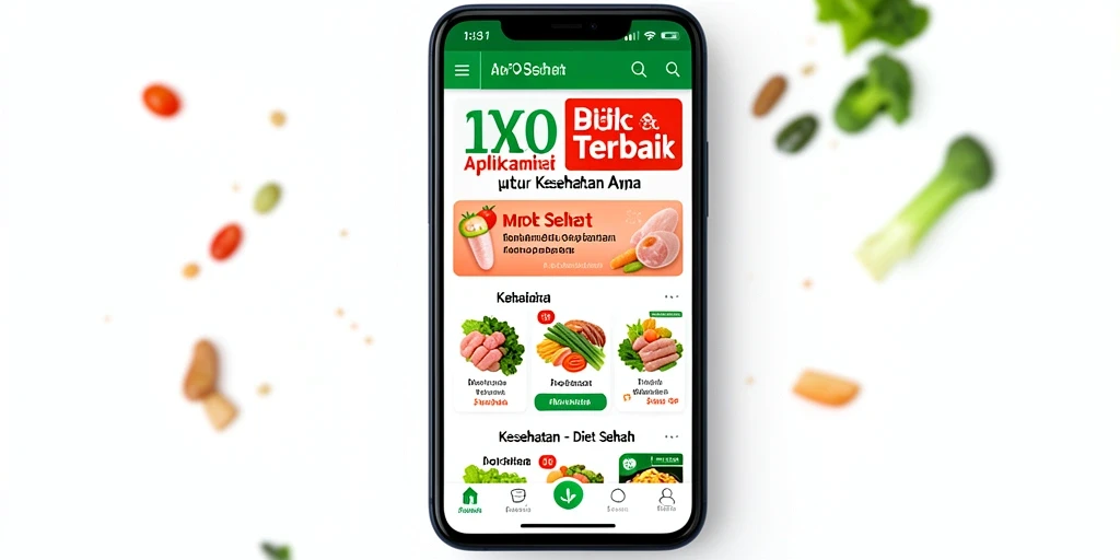 Antarmuka pengguna MPO555 yang informatif untuk Diet Sehat.
