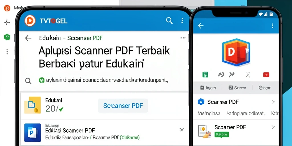 Antarmuka pengguna <strong>TVTOGEL</strong> dengan fungsi pemindaian PDF yang mudah.